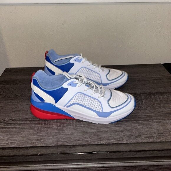 Fabletics Westlake Performance Blue White Athletic Casual Sneakers Size 11 - Picture 2 of 8